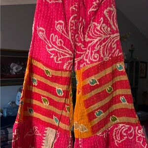 Vibrant Pink and Orange Women's Pants